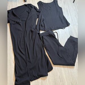 Black 3pc lounge set